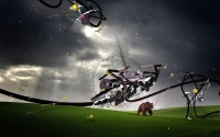 HD обои Abstract bear world скачать